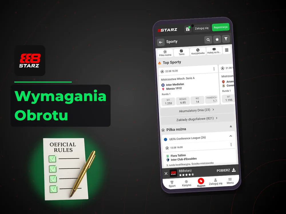 888starz - Wymagania Obrotu