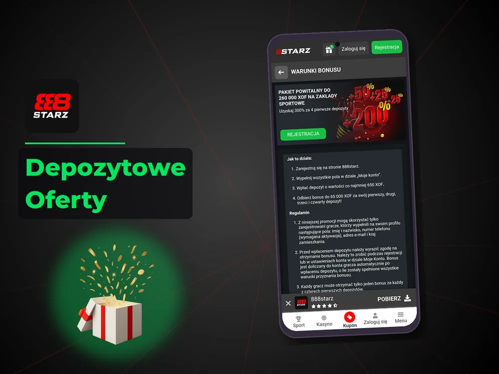 888starz - Depozytowe Oferty