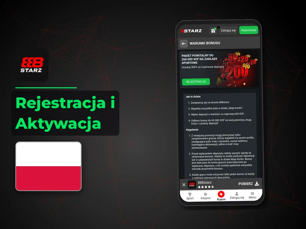888starz - Rejestracja i Aktywacja