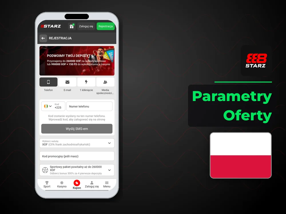 888starz - Parametry Oferty