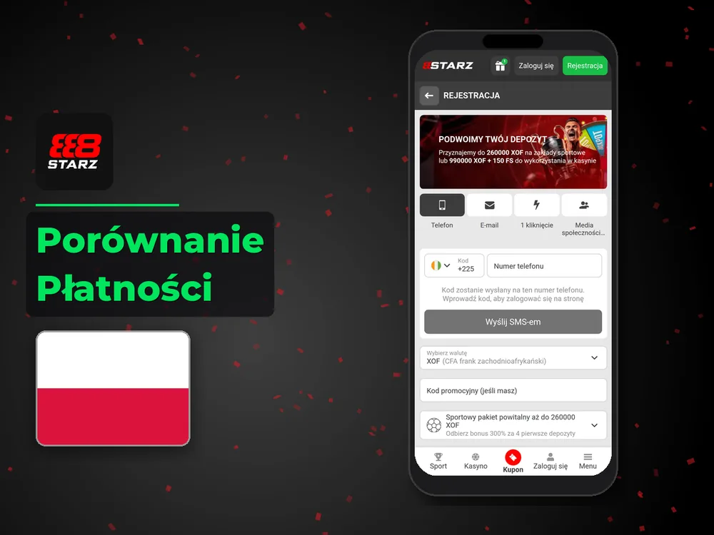 888starz - Porównanie Płatności