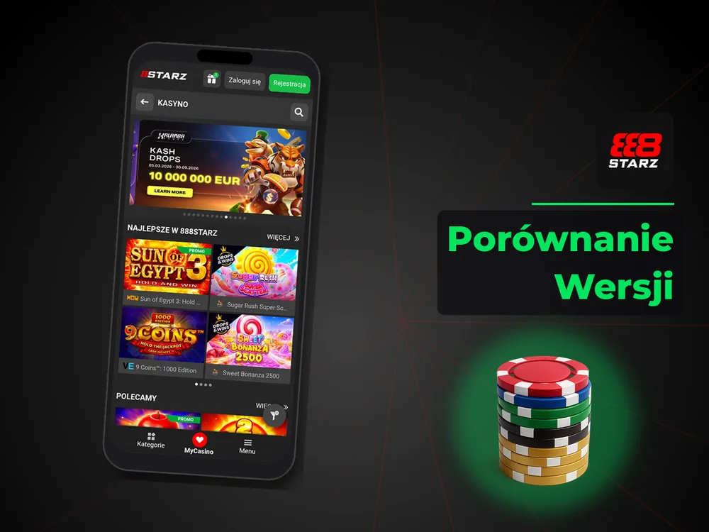 888starz - Porównanie Wersji