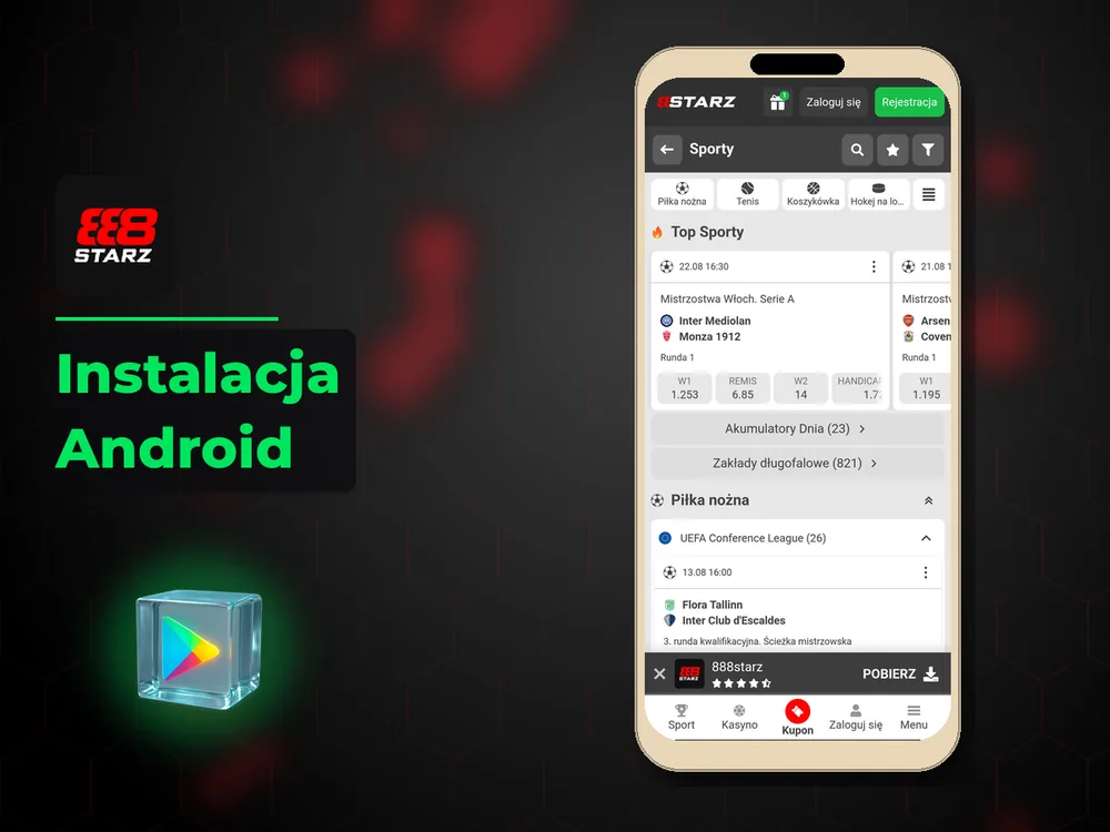 888starz - Instalacja Android