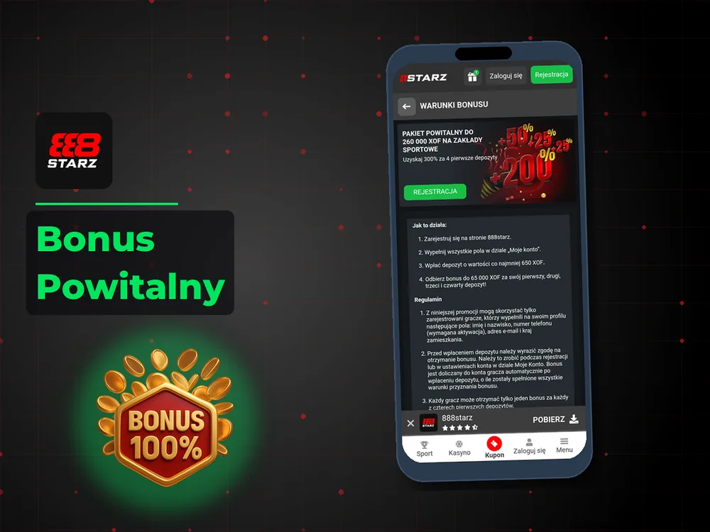 888starz - Bonus Powitalny